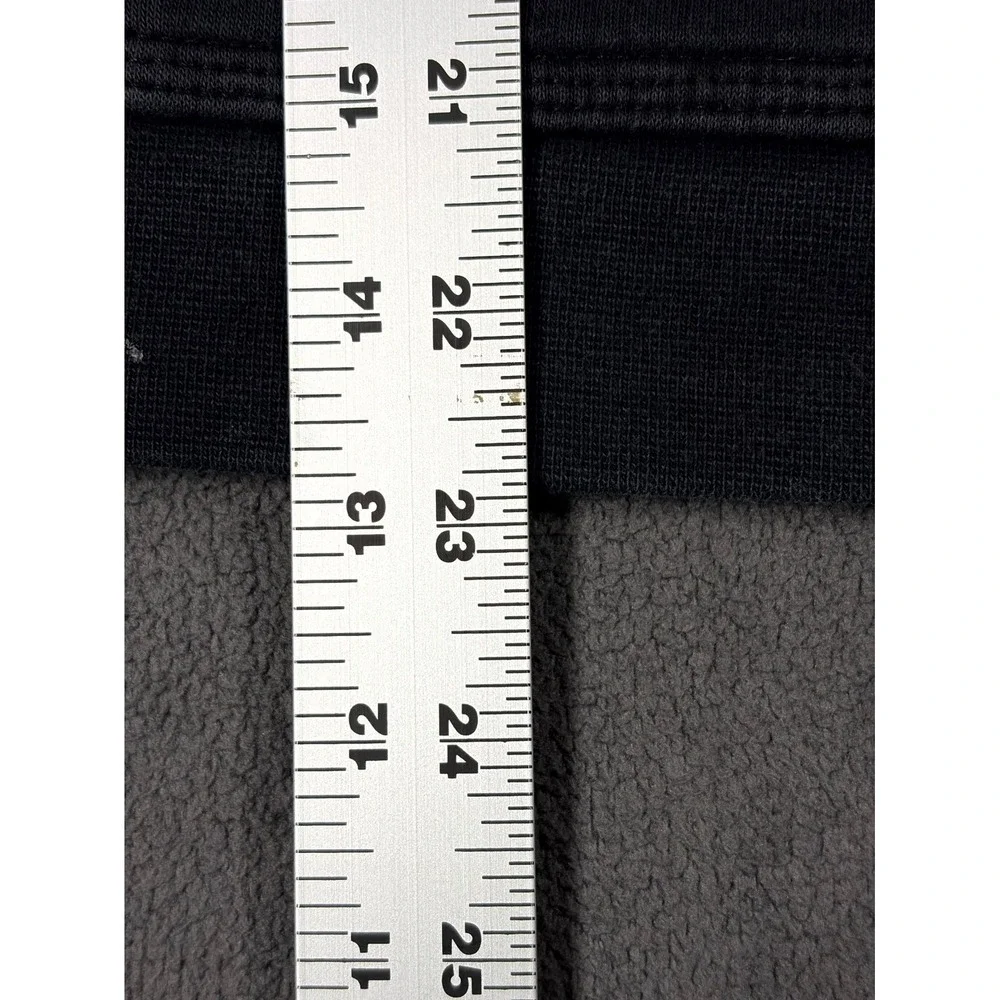 Nike Hoodie Kids XL Black Fleece Lined Graphic Print Logo Cotton Kangaroo Pocket